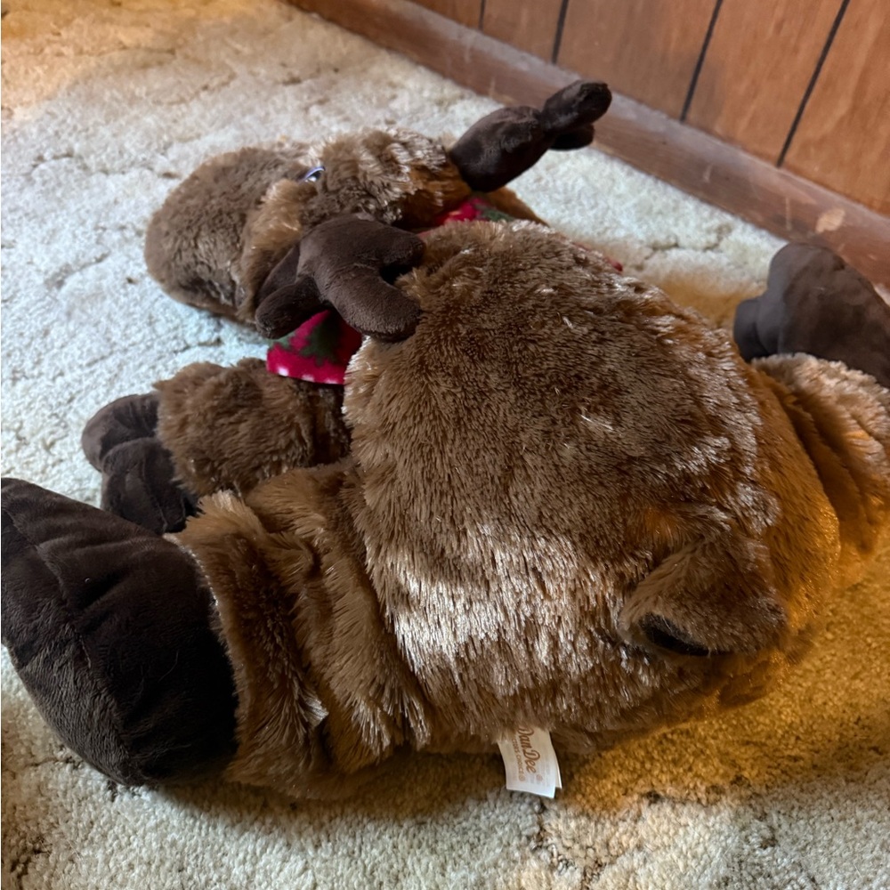 Brown Stuffed Moose Toy